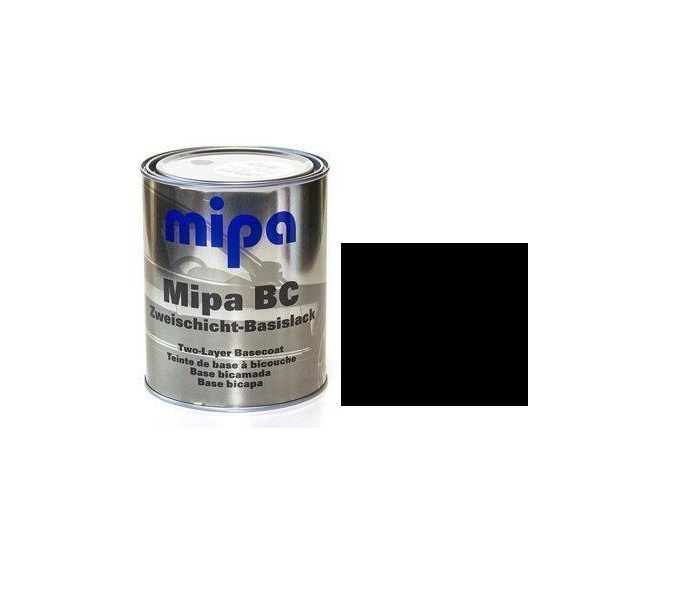 Базова автоемаль "Mipa 600 Чорна" 1л (металік) [Міпа]