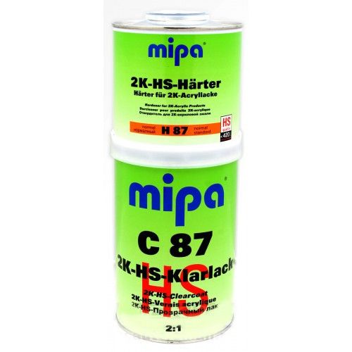 Автомобільний акриловий лак "MIPA 2K HS Klarlack C87 Set" + затверджувач (1л+0.5 л)