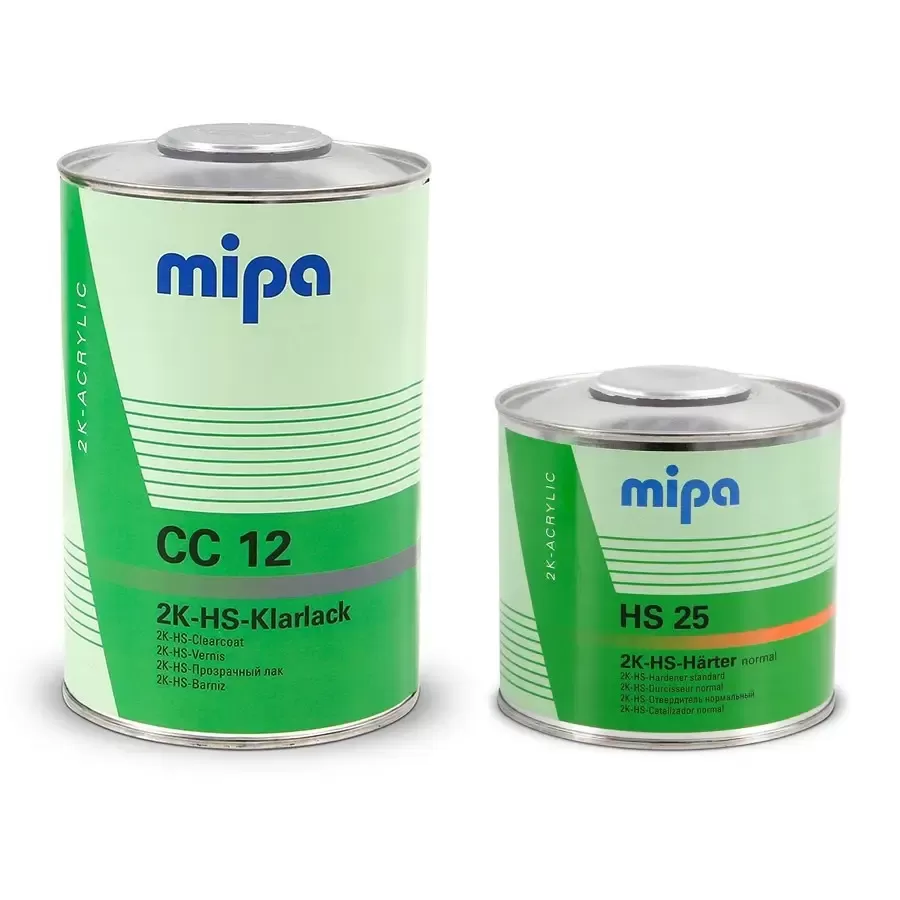 Автомобільний лак "MIPA 2K-HS-Klarlack CC12" + затверджувач "HS25 set" (1л+0.5л)