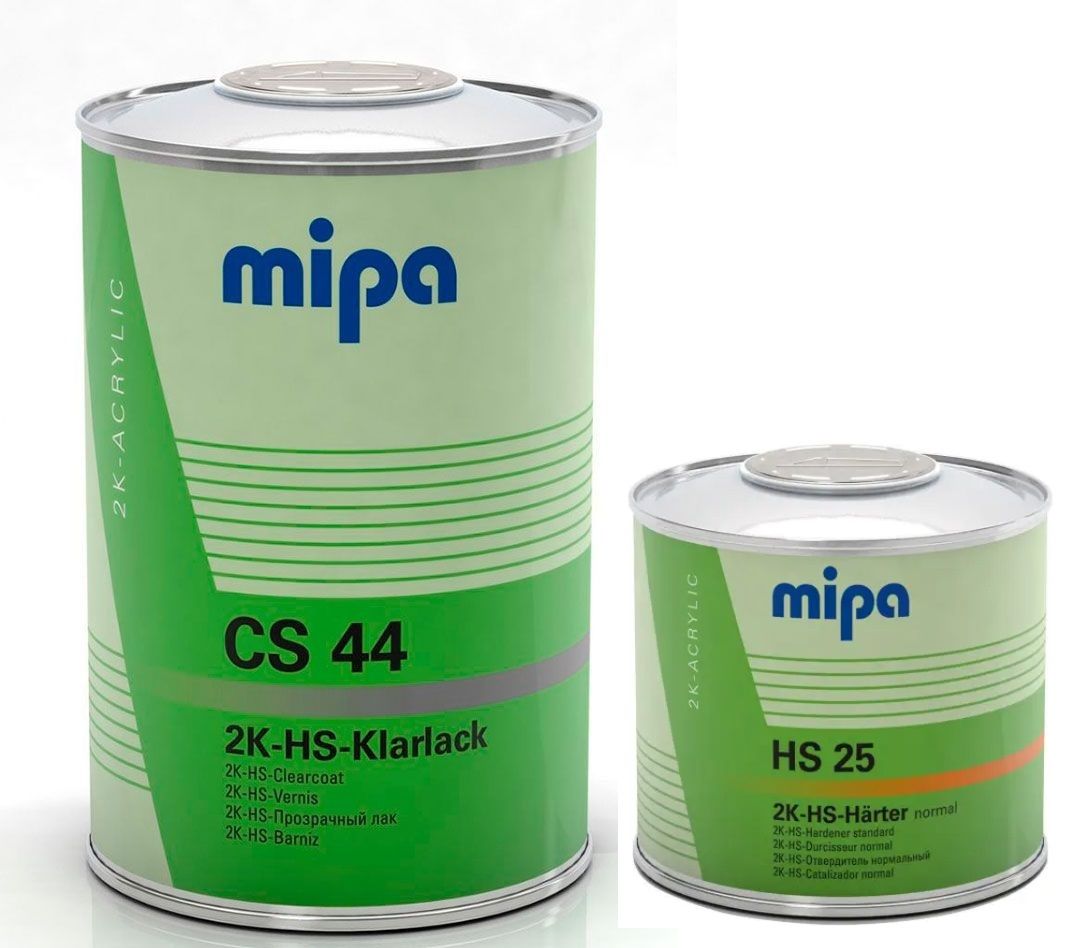 Автомобільний керамічний лак "MIPA 2K-HS-Klarlack CS44" + затверджувач "HS25 set" (1л+0.5л)