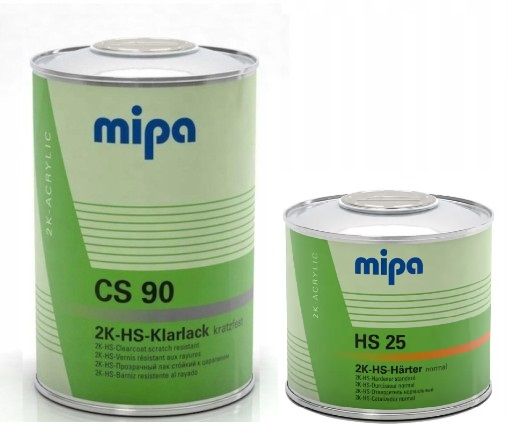 Автомобільний лак самовідновлювальний "MIPA 2K-HS-Klarlack CS90" + затверджувач "S25 set" (1л+0.5л)