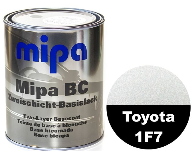 Базова автоемаль (металік) "Mipa Toyota 1F7 Silver met" 1л [Міпа Тойота Сільвер мет 1Ф7]
