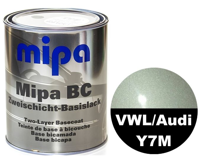 Базова автоемаль (металік) "Mipa Volkswagen/Audi (VWL) Y7M Alusiber" 1л