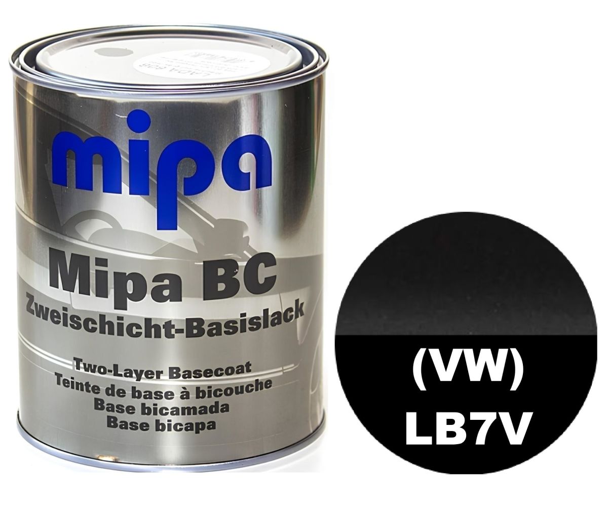 Базова автоемаль (металік) "Mipa Volkswagen (VW) LB7V Graphit met" 1л [Міпа Фольксваген Графіт мет]