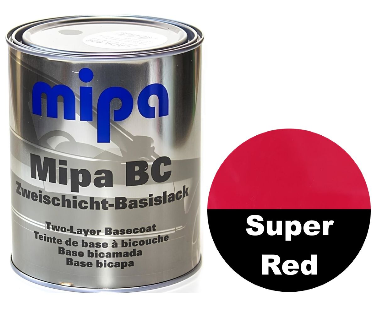 Базова автоемаль (металік) "Mipa Super Red" 1л [Міпа Супер Ред]