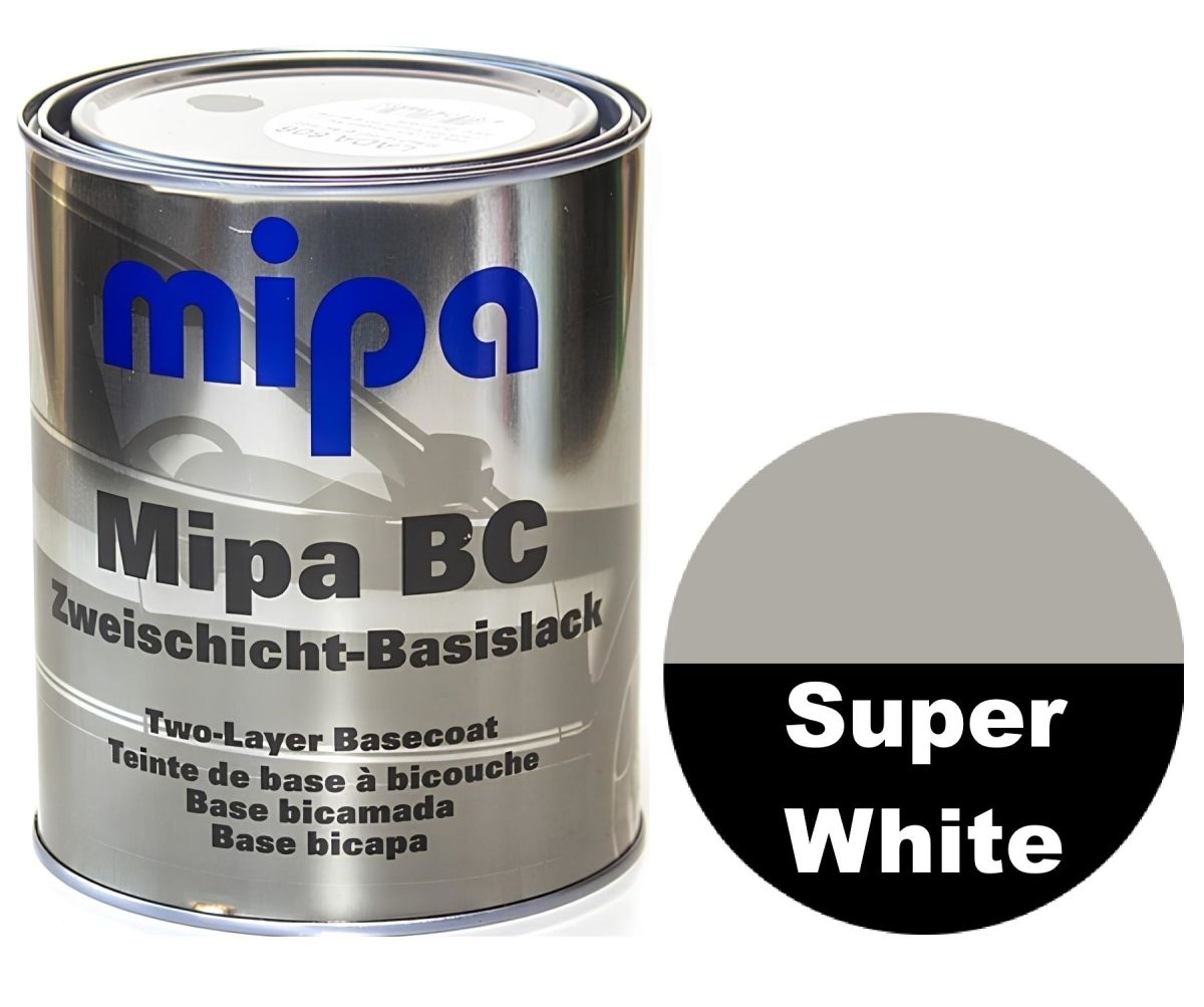 Базова автоемаль (металік) "Mipa Super White" 1л [супер Біла]