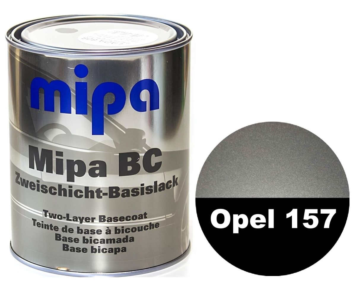 Базова автоемаль "Opel 157 Starsilber 3, Mipa" 1л (металік) [Міпа Опель 157 Старсільбер]