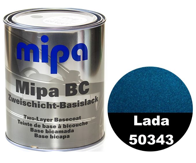 Базова автоемаль "Lada 50343 синя Mipa" 1л (металік) [Міпа Лада 50343]