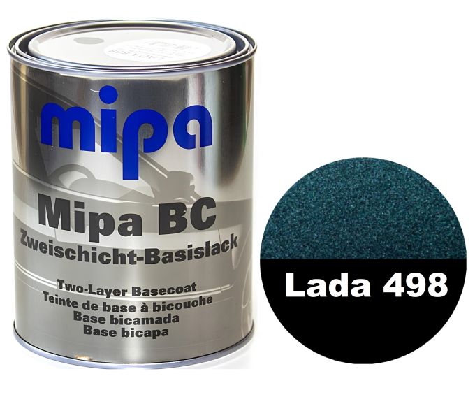 Базова автоемаль "Lada 498 Лузурно-синя Mipa" 1л (металік) [Міпа Лада 498]