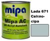 Автоемаль акрилова "Lada 671 світло-сіра Mipa" 1л [Міпа]