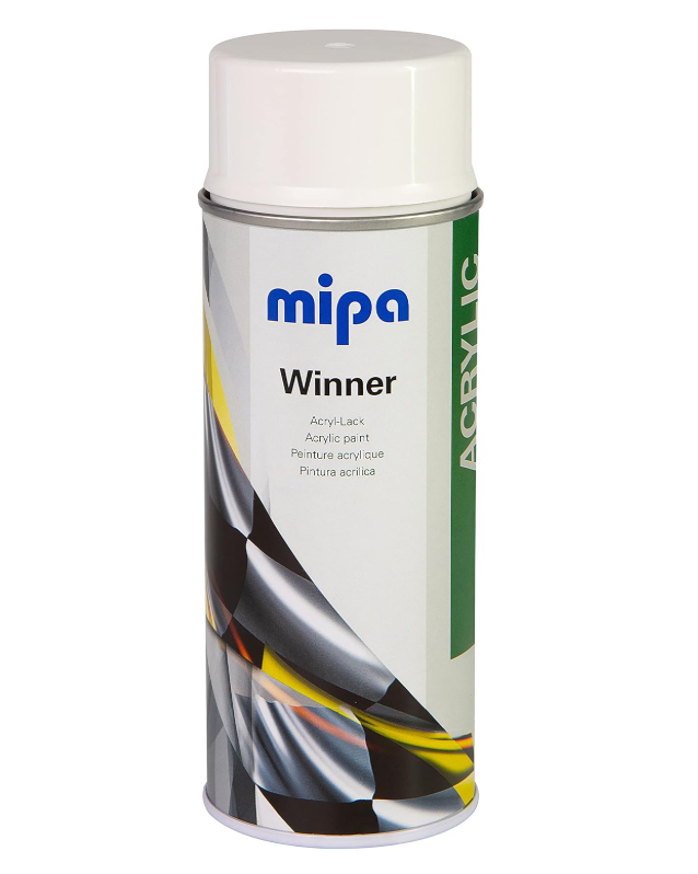 Автомобільна аерозольна фарба Mipa Spray paint white glossy winner (Міпа Спрей пейнт вайт глосі віннер)